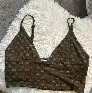 Olive Green Crop Top Size M thumbnail 1