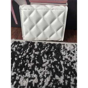 Quilted White Mini Wallet - Women Bags thumbnail 2