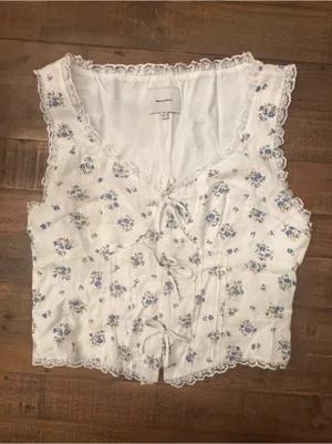 REFORMATION‎ Brenda Linen Floral Tank thumbnail 2