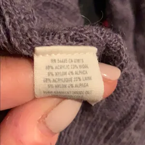 Aerie Lavender cable knit sweater thumbnail 4