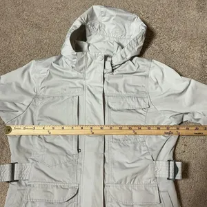 Royal Robbins Womens XS Gray Hooded Safari Utility Jacket‎ Mesh Lined Gorpcore thumbnail 6