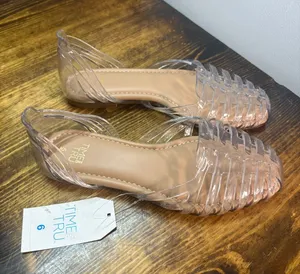 Time and tru clear jelly flats size 6 thumbnail 1