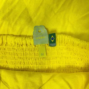 NWD Farm Rio Linen Blend Yellow Sleeveless Midi Dress Size M thumbnail 8
