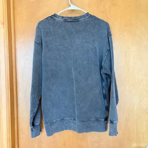 Tna Cozy Fleece Boyfriend Sweatshirt Women Small‎ Charcoal Grey Crew Neck 90868 thumbnail 2