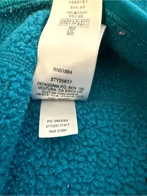 Patagonia Teal Half-Zip Turtleneck Pullover thumbnail 7