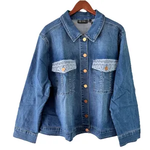 DG2 by Diane‎ Gilman Women's Stretch Denim Embroidered Jacket Indigo 2xl thumbnail 7
