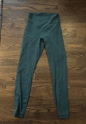 Lululemon Teal/Green Wunder Under Leggings 25” thumbnail 1