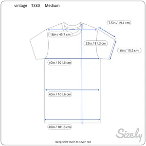 sleep shirt 'leven to seven red Size M thumbnail 2