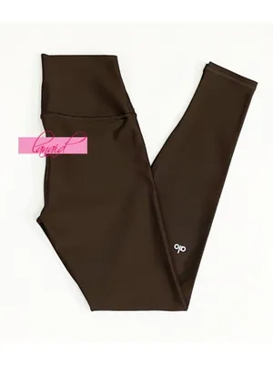Alo Airlift Winter Warm High-Waist Leggings Espresso Hi-Rise Brushed Fleece Pant thumbnail 10