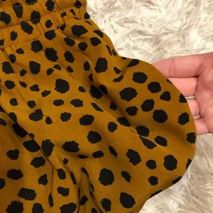 Listicle Animal Cheetah Print Dot Wide‎ Leg Pull on Pants brown size small thumbnail 5