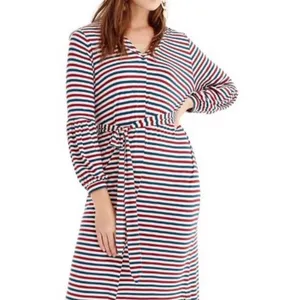 NWT Universal Standard Fir J.Crew Striped Dress Midi Medium thumbnail 5