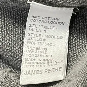 James Perse Green Gray Camo Camouflage Fleece Hoodie Hooded Sweatshirt Top Sz 1 thumbnail 5