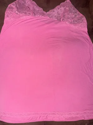2000’s Victoria's Secret Pink Lace Trim Slip thumbnail 1