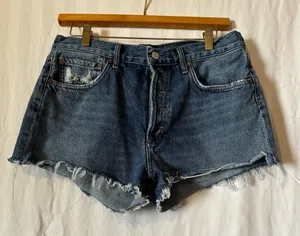 AGOLDE Parker Denim Shorts – Size 29 – Organic Cotton thumbnail 1