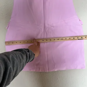 House of CB Naia Pink Strapless Mini Dress Flap Pocket‎ Bodycon L thumbnail 12
