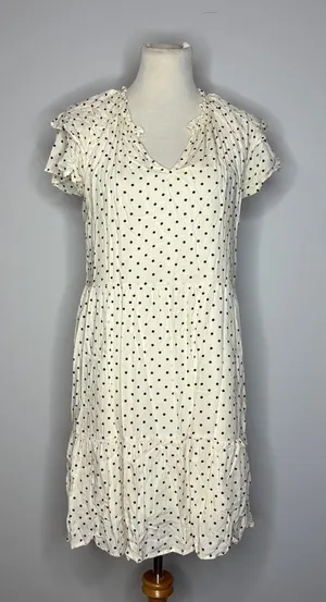 Old Navy- Cream & Black Polka Dot Dress thumbnail 1