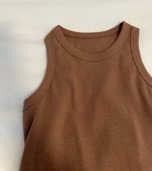 Amazon high neck brown tank thumbnail 2