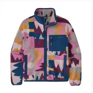 NWT Patagonia Women's Synchilla® Fleece Jacket Frontera marble pink thumbnail 5