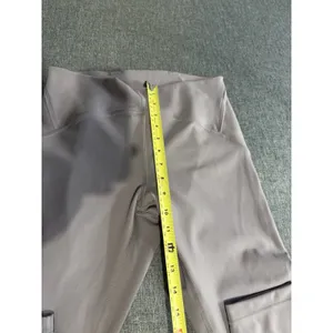 Lululemon Athletica Women's Ankle Yoga Leggings Lavender Solid Stretch Sz 10 thumbnail 3