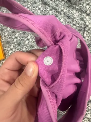 lululemon Purple Cropped Tank Size 6 thumbnail 3