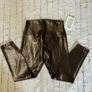 NWT Align HR 25” Legging Shine Foil Print French Press Size 12 thumbnail 4