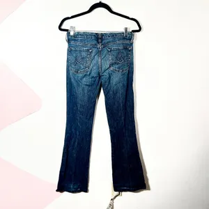 7 For All Mankind Bootcut Jeans Womens 27 Blue‎ Denim Low Rise thumbnail 2