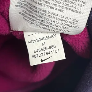 Nike Pink Fleece Performance Therma-Fit Full Zip Hoodie Jacket Medium thumbnail 5