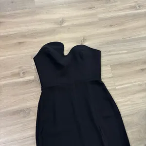 Amanda Uprichard X Revolve Strapless Puzzle Black Gown Dress Women Size Small thumbnail 5