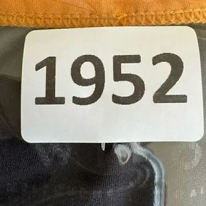 Wilo Australia Sports Bra High Scoop Neck Luxury Charcoal/ Orange Size S #1952 thumbnail 3