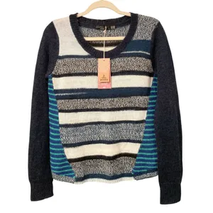NWT Prana Seffi Wool-Blend Crewneck Sweater Nautical Striped Women's Size Small thumbnail 11