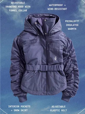 Free People Movement Lift Love Ski Jacket Size S Graphite thumbnail 13