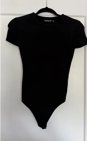 Abercrombie Black Soft AF Bodysuit thumbnail 1