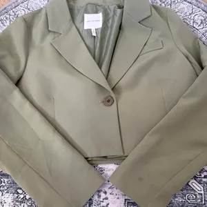Avec Les Filles green cropped blazer - Size XL thumbnail 7