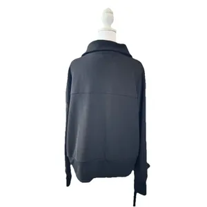 Simply Vera Vera Wang Sweater Size L Black Long Sleeve Half-Zip Pullover Women's thumbnail 6