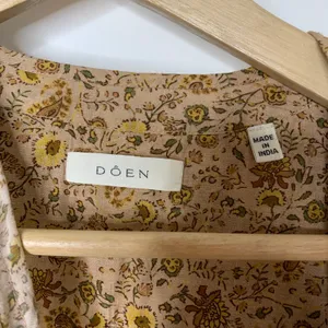 Doen Prem Maxi Jaipur Mustard Floral Print Dress Womens Small thumbnail 11