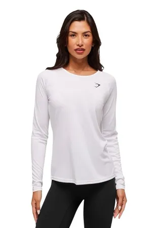 Nwot Gymshark White Long Sleeve Top thumbnail 1