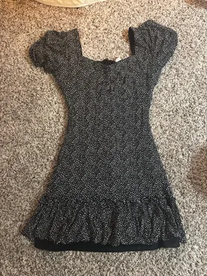 Altard state black and white floral dress thumbnail 1