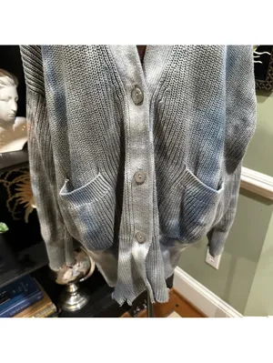 Young Fabulous & Broke Indie Distressed Cardigan Sweater Size M/L thumbnail 3