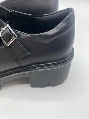 Chunky Heel Mary Jane Platform Shoes T Strap Buckle Black 6 Goth Baby Doll thumbnail 5