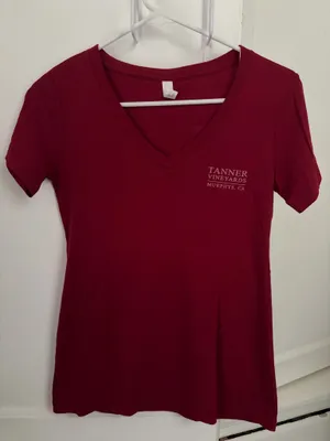 Red Tee with Dancing Skeleton Graphic Size S thumbnail 5