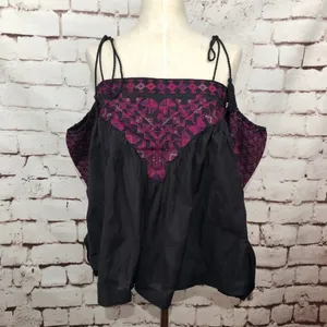 NWT Free People Vacay Vibin' Cold‎ Shoulder Top thumbnail 4