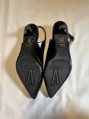 Black Pointed Toe Kitten Heels Vizzano Size 7.5 thumbnail 3