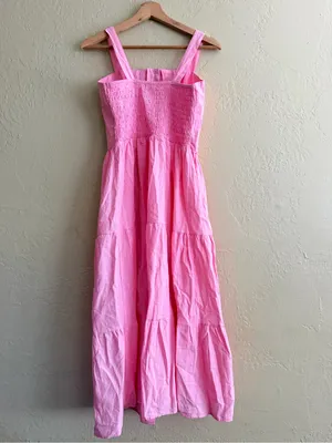 Sleeveless Pink Button thumbnail 3