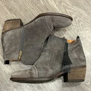 Pikolinos Baqueira Womens Ankle Boots‎ Gray Suede Tassel Booties 8.5 Fall Twee thumbnail 7