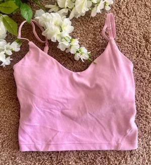 Pink Lululemon Align Cropped Tank Top thumbnail 1