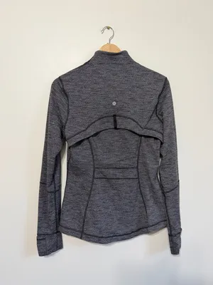 Lululemon Define Jacket Size 10 Heathered Gray Black thumbnail 6