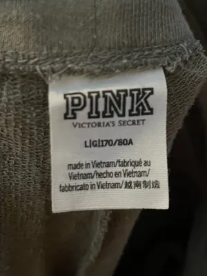 PINK Victoria's Secret Green Joggers with Black Side Panels thumbnail 3