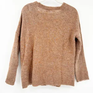 Zara‎ Knit Womens Neutral Wool Mohair Blend Knit Cardigan Sweater Size M Brown thumbnail 8