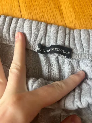 Brandy Melville Sweatpants Rosa Grey thumbnail 3