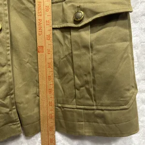 Rachel Zoe Safari Field Jacket S Tan Olive Military Utility Utilitycore Jacket thumbnail 11
